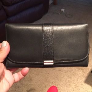 Black leather Coach wallet